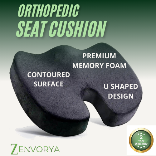 Ultimate Comfort Orthopedic Seat Cushion Pillow for Pain Relief